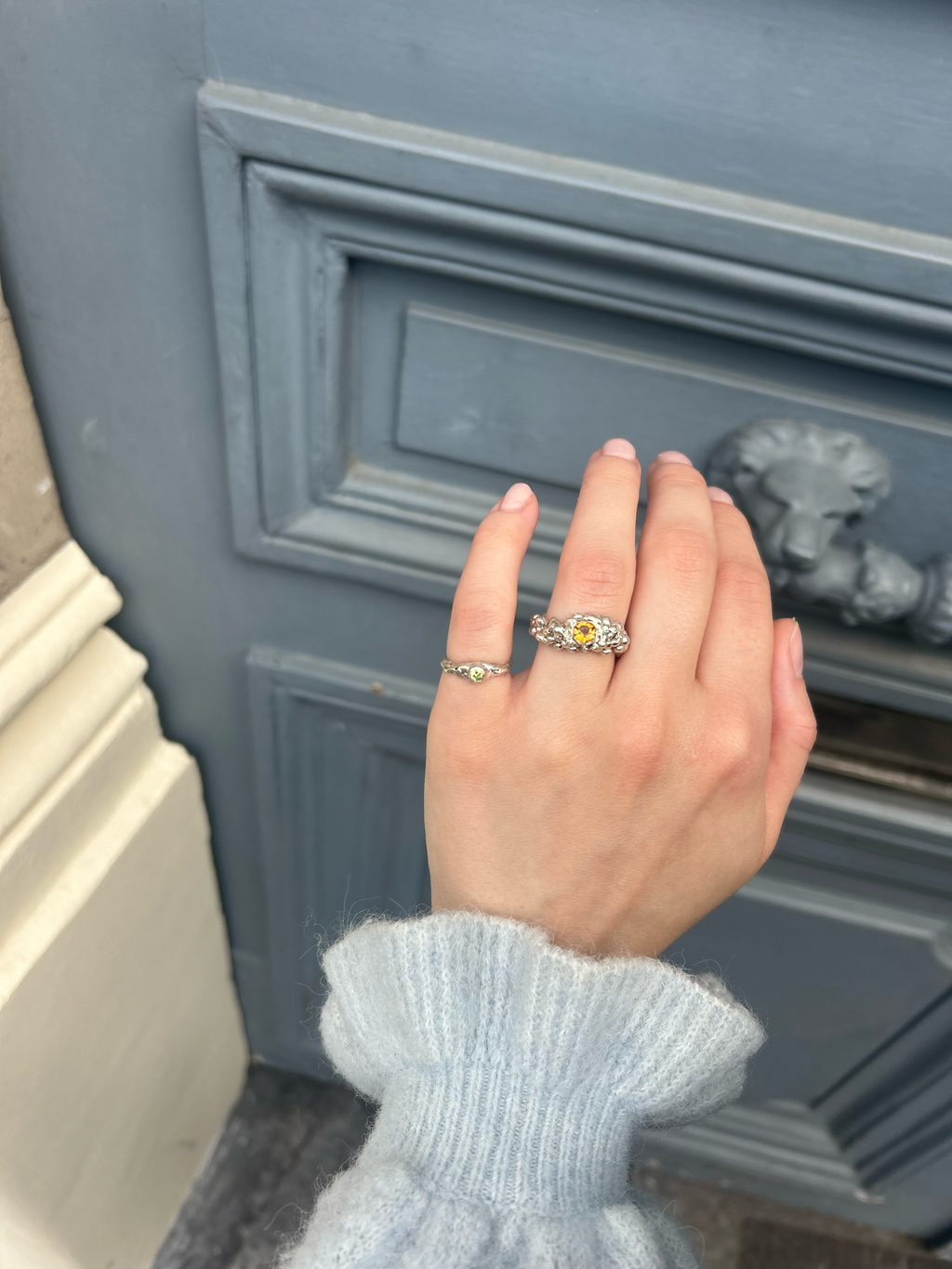 Citrine Drop Ring