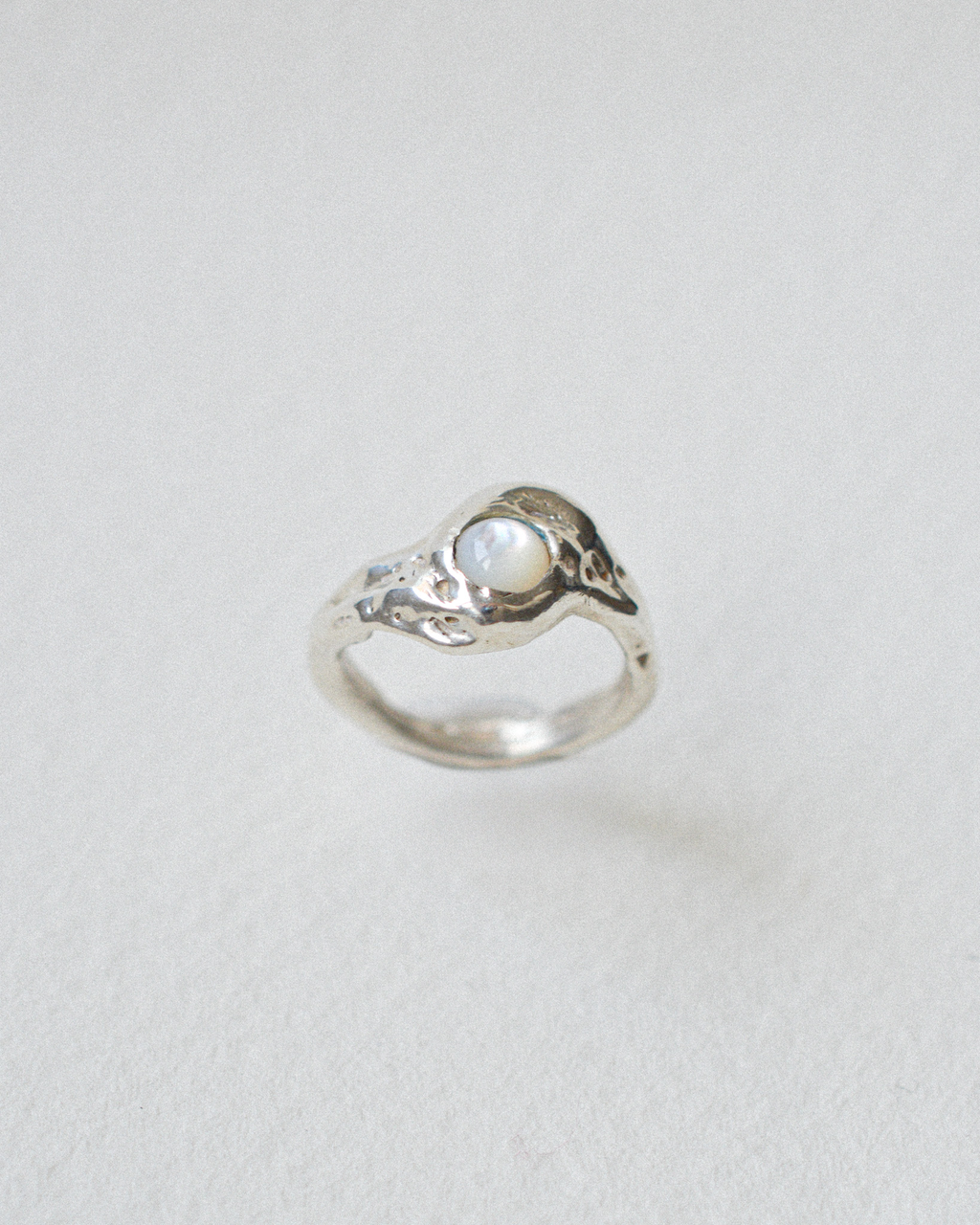 Wave Pearl Ring