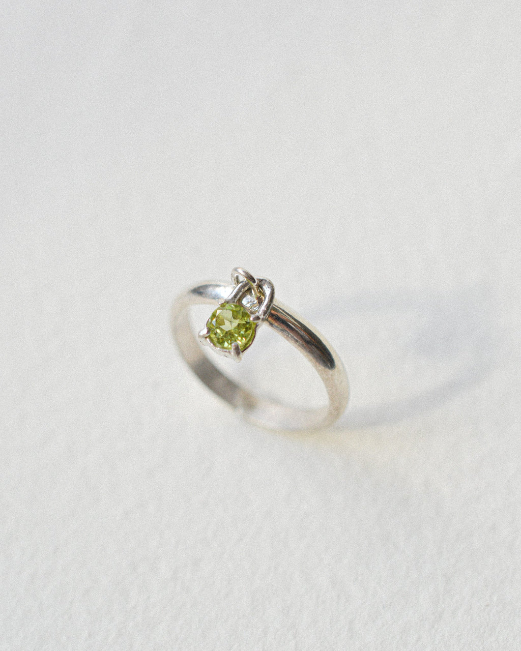 Peridot Charm Ring