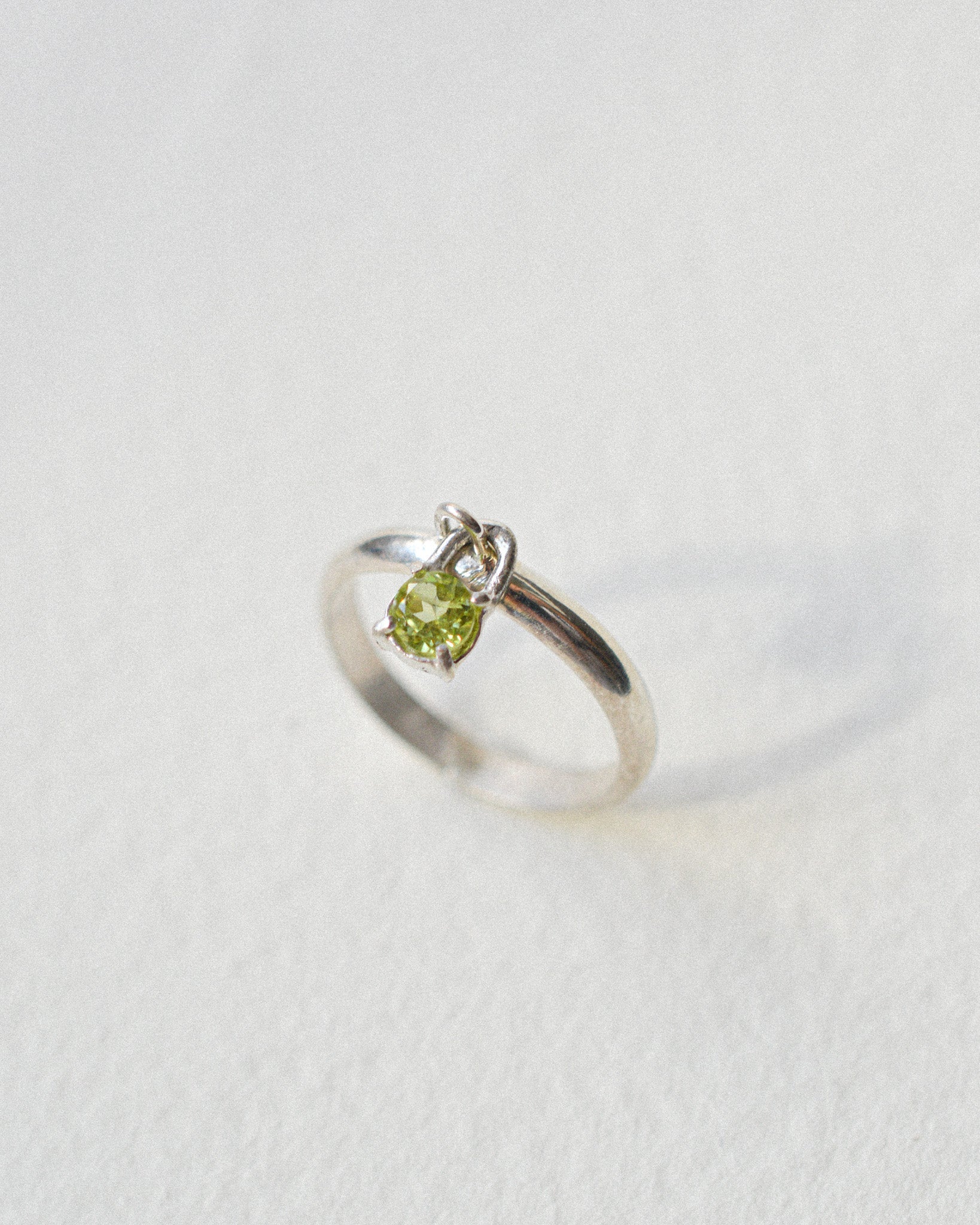 Peridot Charm Ring