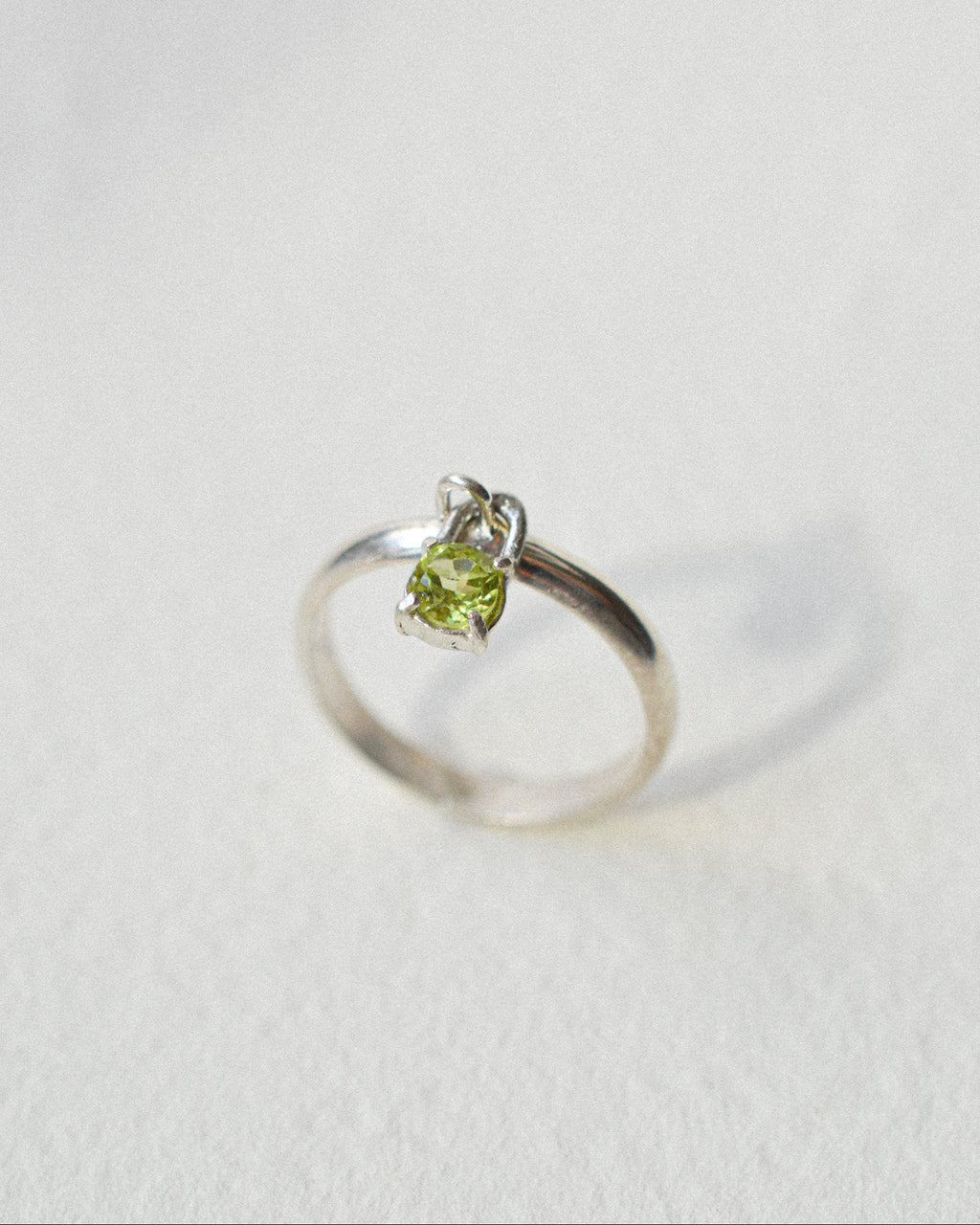 Peridot Charm Ring