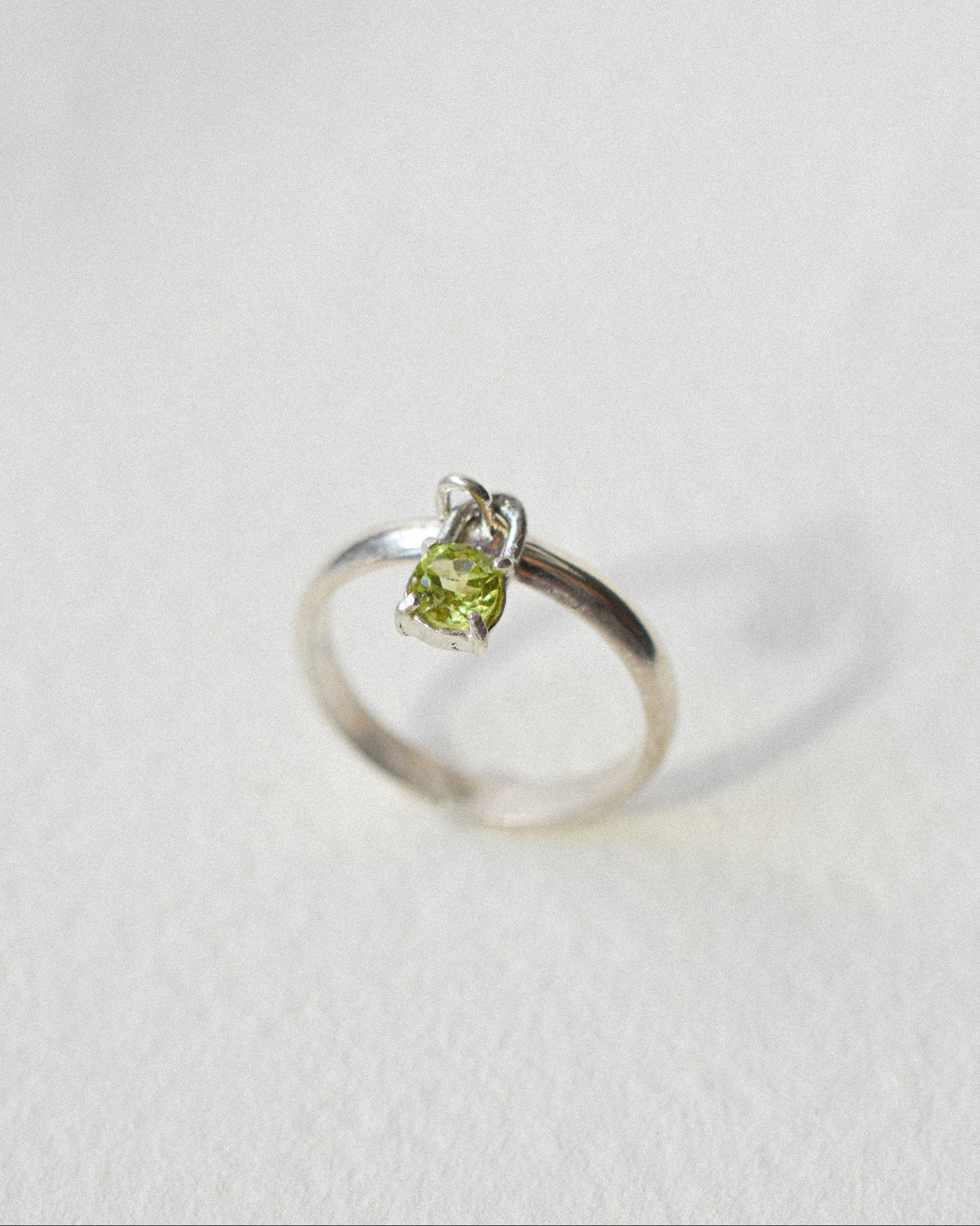 Peridot Charm Ring