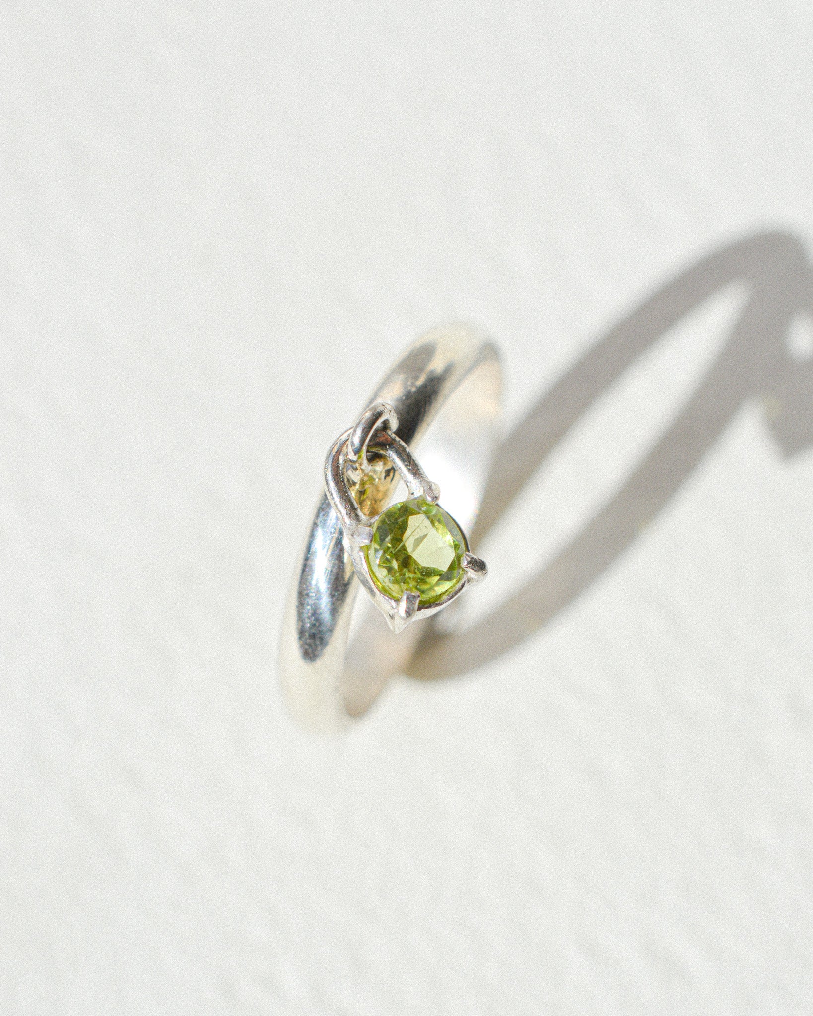 Peridot Charm Ring