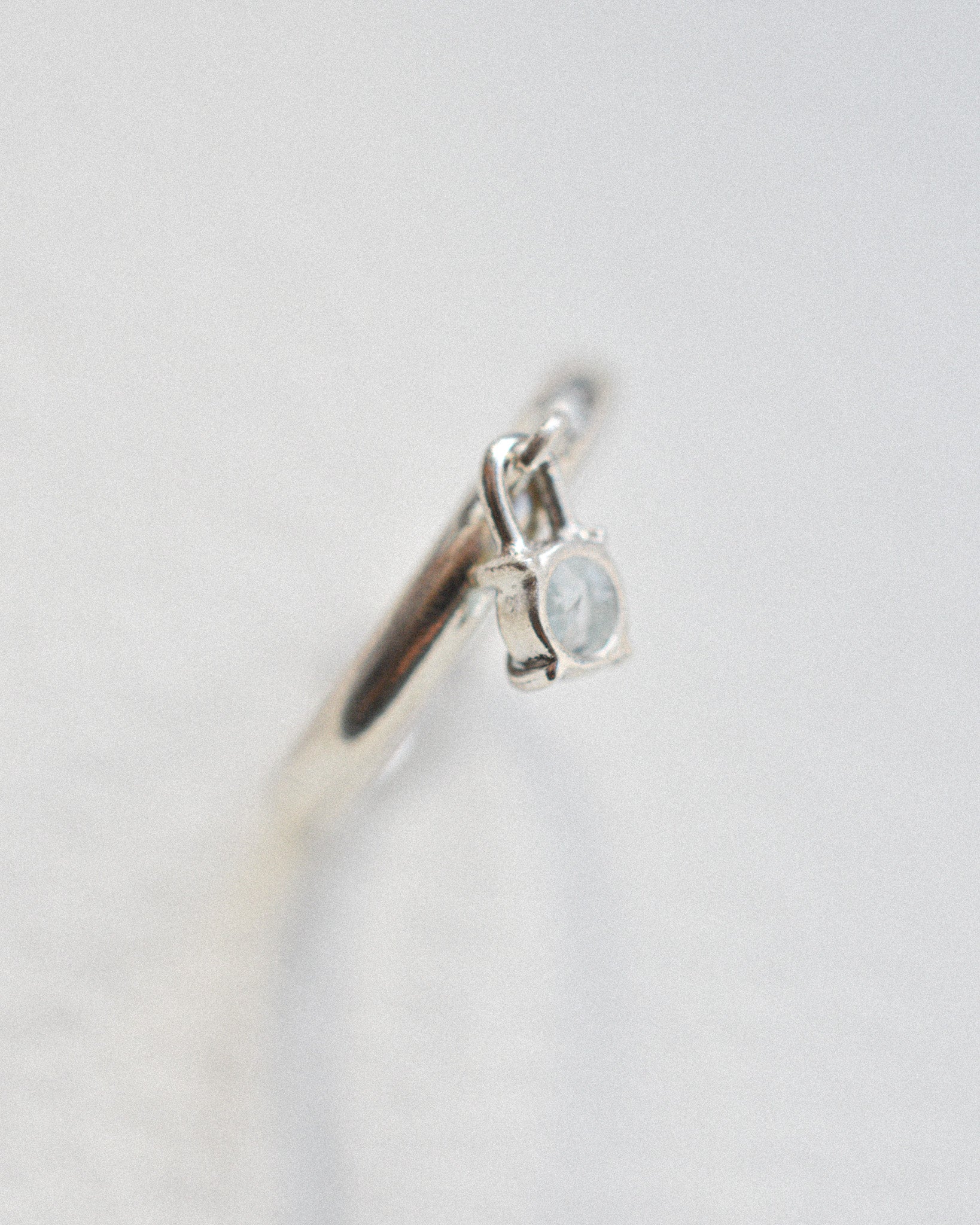 Blue Topaz Charm Ring