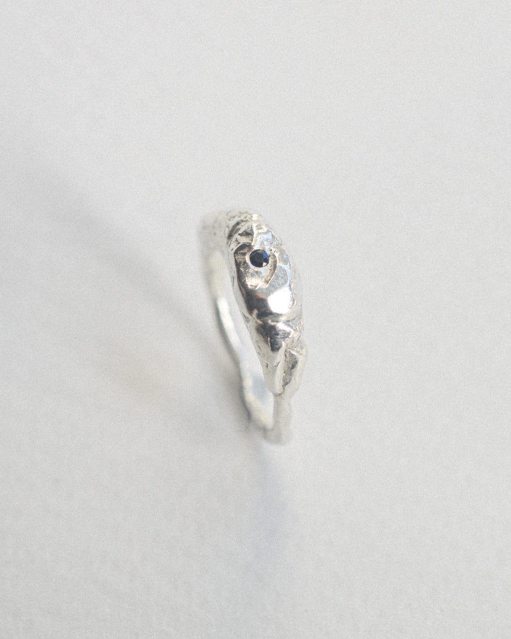 Chunky tiny sapphire ring