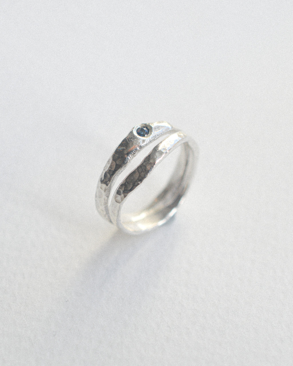 Double sapphire ring