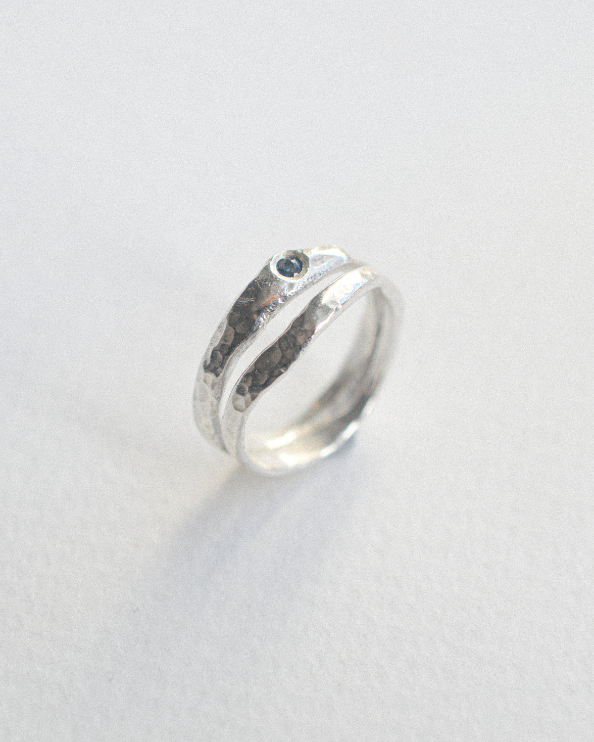 Double sapphire ring