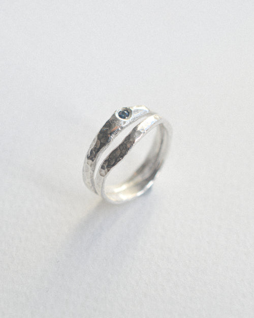 Double sapphire ring