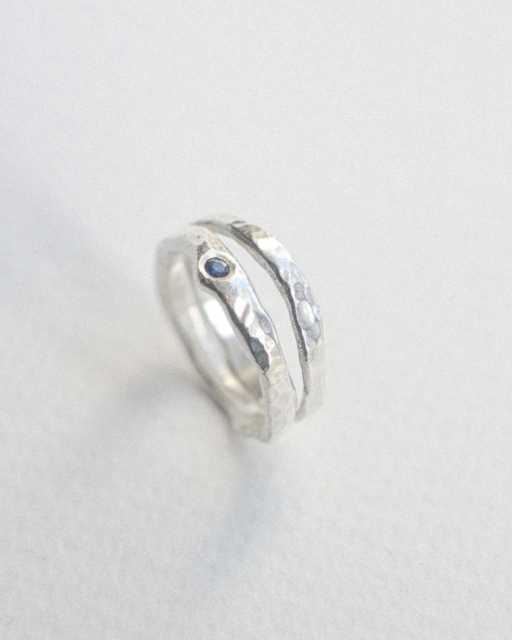 Double sapphire ring